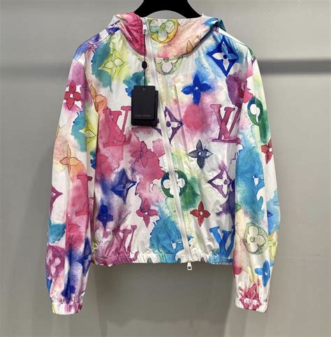 louis vuitton watercolor windbreaker|louis vuitton navy windbreaker.